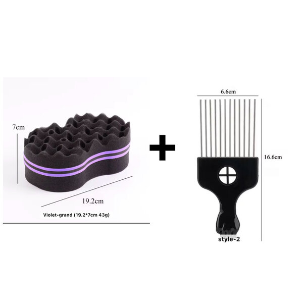 CHIFFON TWIST &PEIGNE AFRO