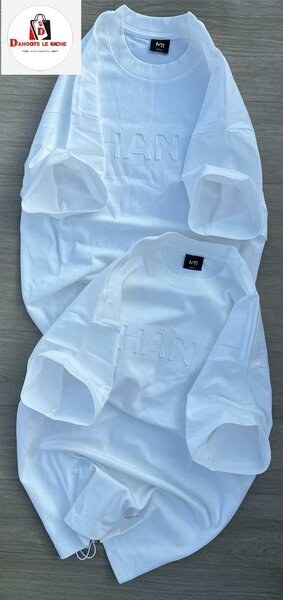 Tee-shirt blanc unisexe en coton