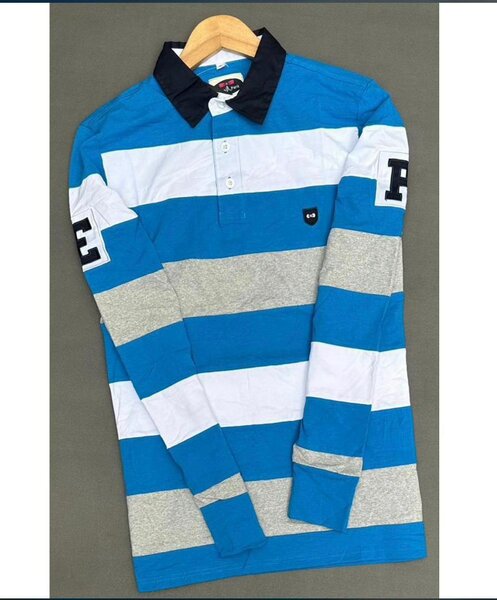 Polo à rayures manches longues