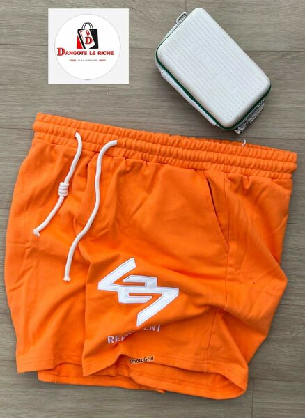 Shorts en coton orange