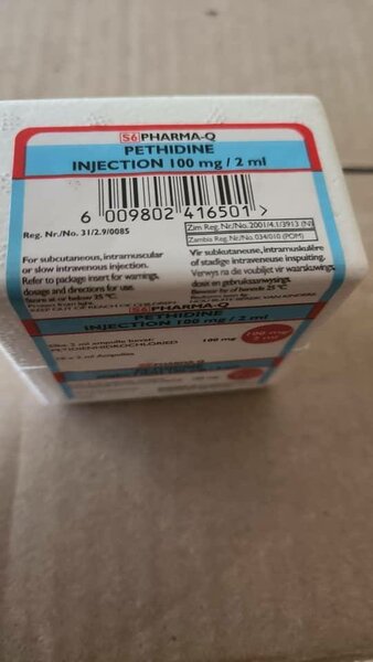 Pethidin Injection. (Prescription only Drug)