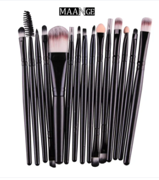 MAANGE Pro 15Pcs Makeup Brushes Set Eye Shadow Foundation Powder Eyeliner Eyelash Lip Make Up Brush Cosmetic Beauty Tool Kit Hot