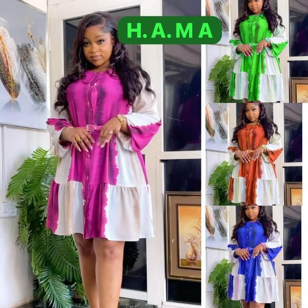 Colored straight dress