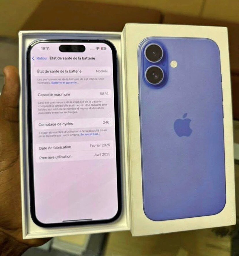 Apple iPhone 16bleu neuf