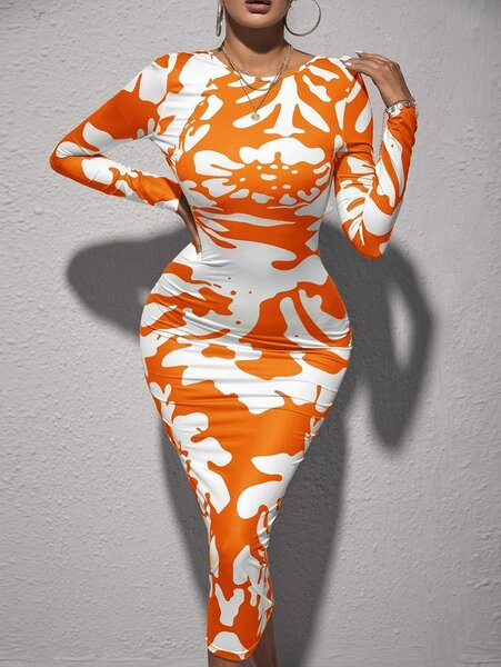 Robe moulante en jersey