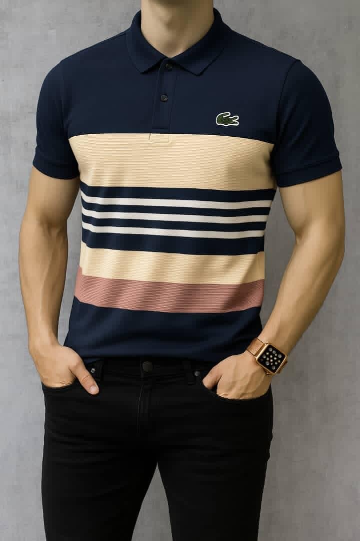 Polo Homme Stripes Coloré