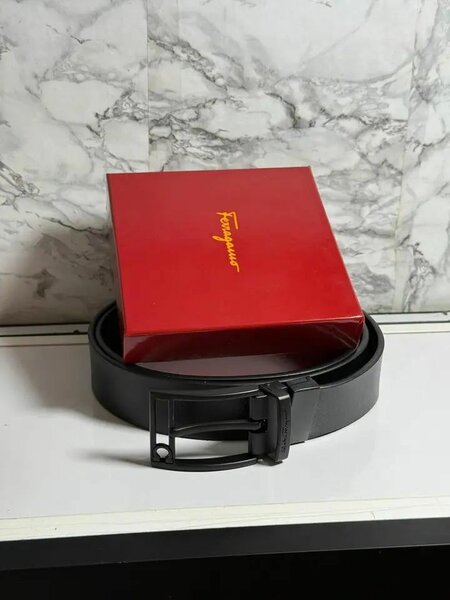 Ceinture en cuir noir pour homme Ferguer