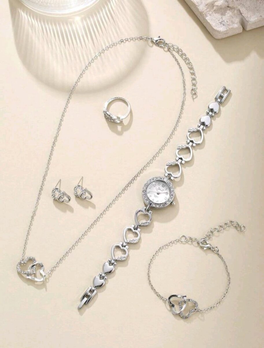 Ensemble montre bijoux Argent