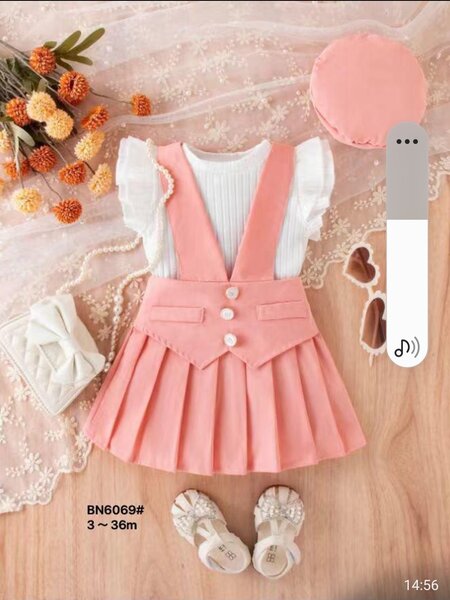 Top and skirt for girls