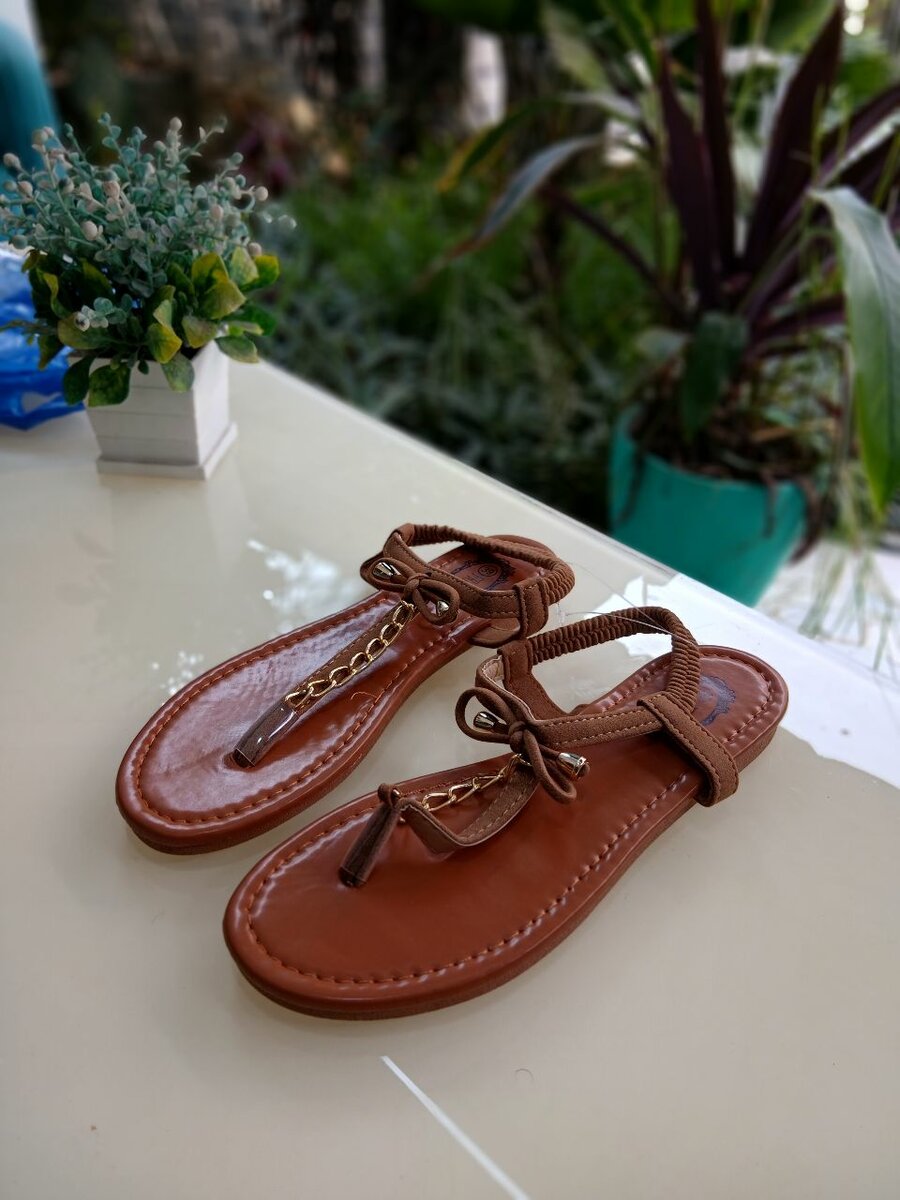 Women's Brown Leather Sandals