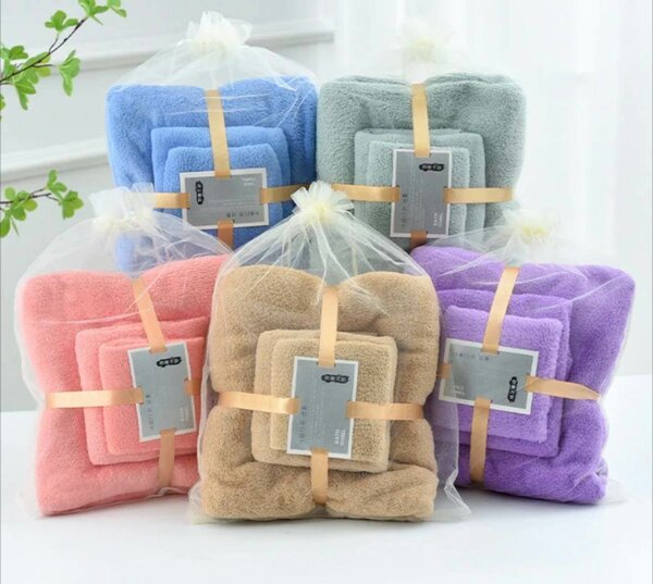 Lot de Serviettes Douces Multicolores