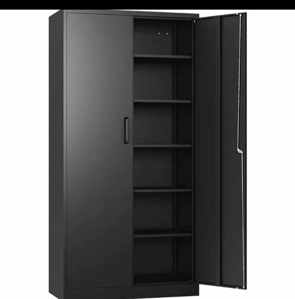 Armoire de Rangement Noir Mat