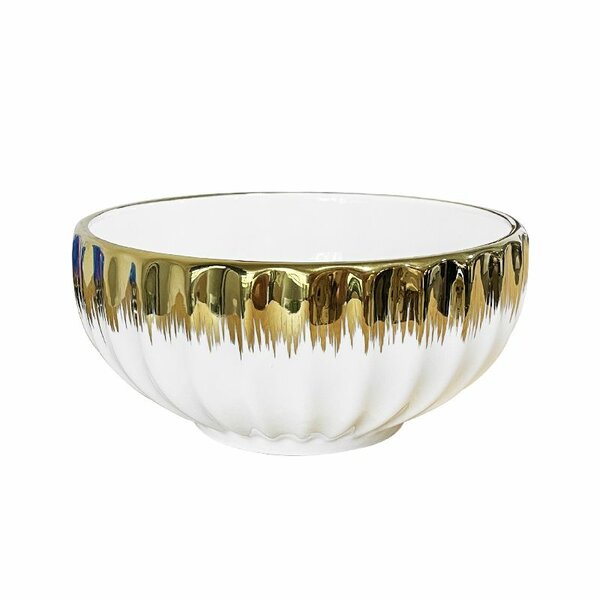 Bol décoratif doré céramique