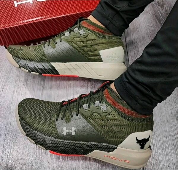 Chaussures de sport vertes pour hommes