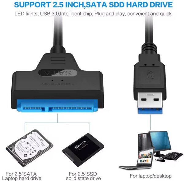 Adaptateur SATA vers USB 3.0