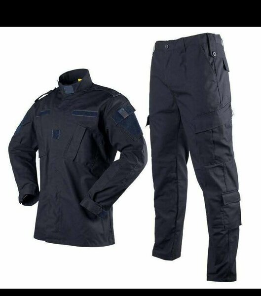 Ensemble de vêtements tactiques noirs pour homme