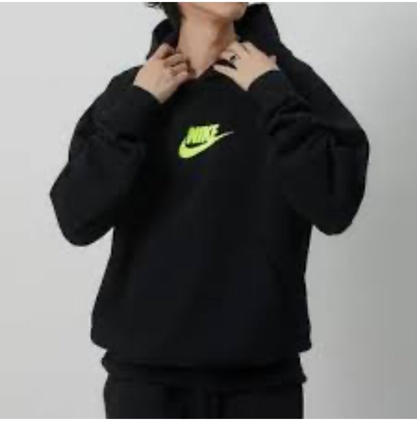 Nike Hoodie Noir Fluo