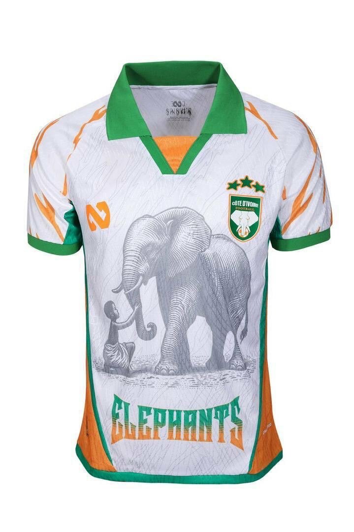 Maillot éléphants de Côte d'Ivoire