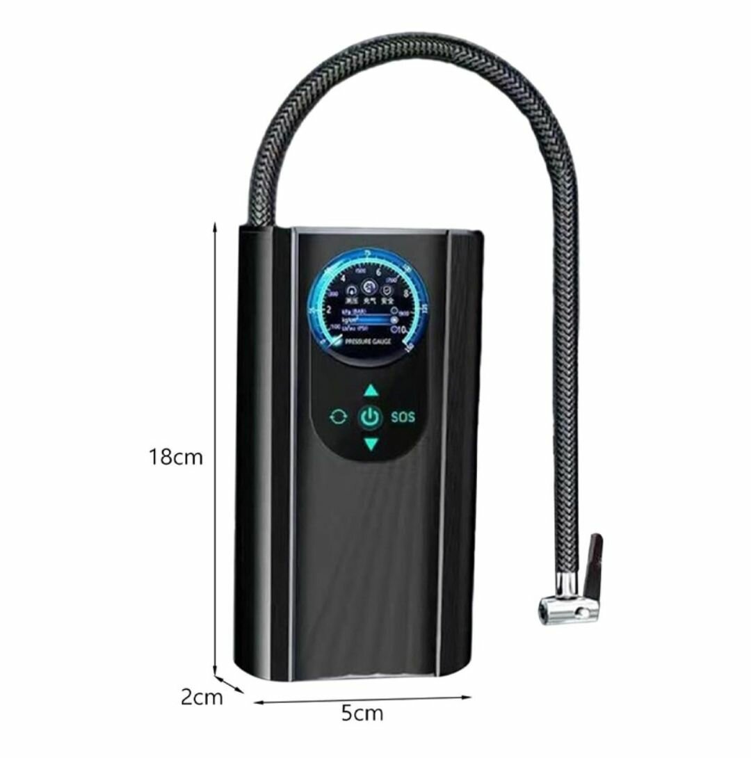 ELECTRIC PORTABLE MINI AIR COMPRESSOR PUMP FOR CAR TIRE