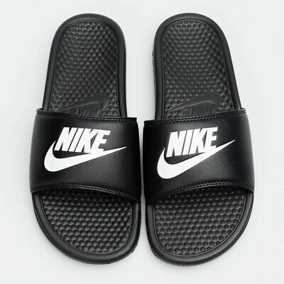 Nike Tongs Noires Confortables