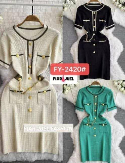 Robe élégante en tricot