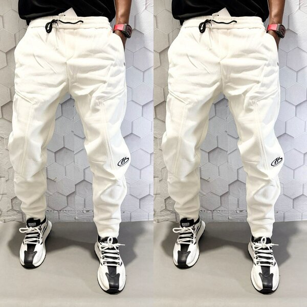 Pantalon Cargo Blanc Homme
