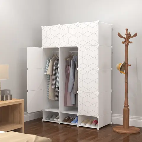 Plastic easy fixed wardrobe for unisex