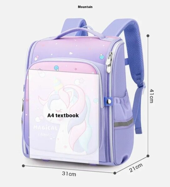 Purple Unicorn  backpack Girls