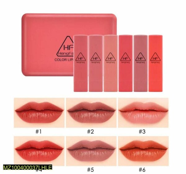 Matte Finish Lipstic, Pack of 6