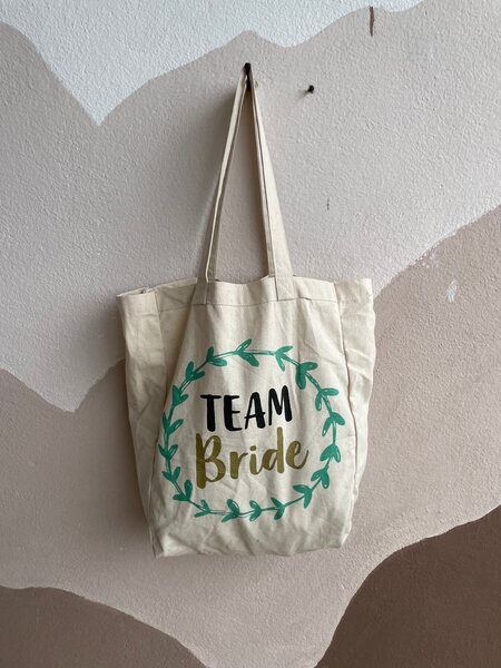 Sac "Team Bride" en toile