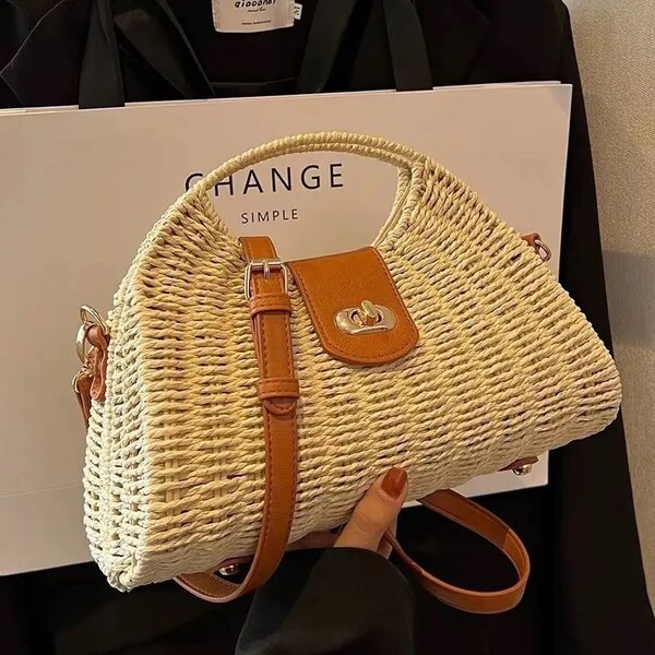 Ladies woven hand bag