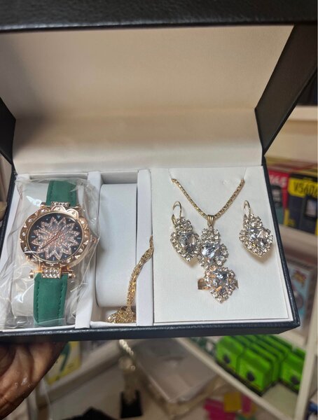 Ensemble Montre et Bijoux Femme Luxe