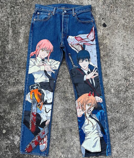 Jeans personnalisés avec motifs uniques