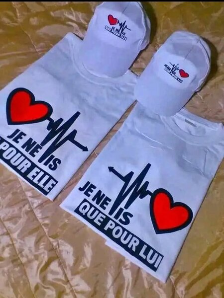 Ensemble T-shirt et Casquette Couple