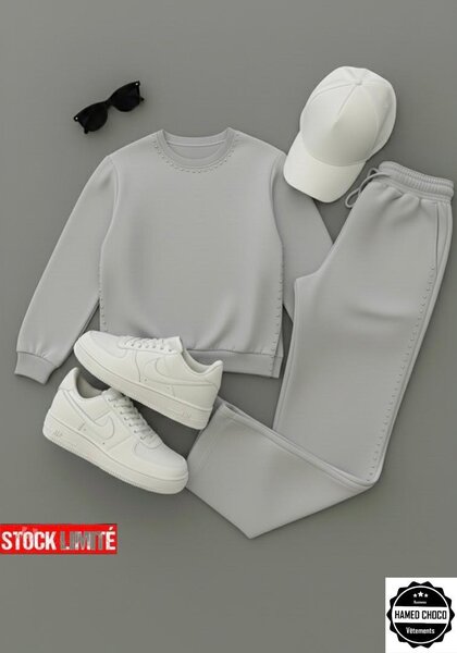 Tenue de sport grise unisexe