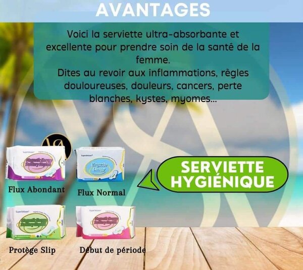 Serviette hygiénique Longrich