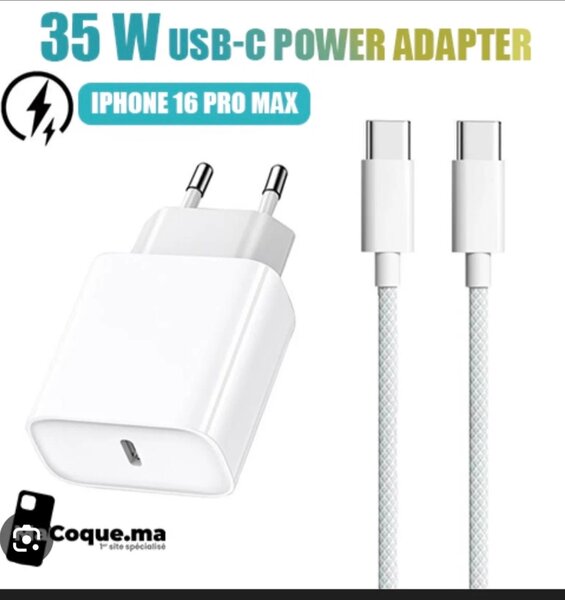 Adaptateur USB-C 35W pour iPhone 16 Pro Max