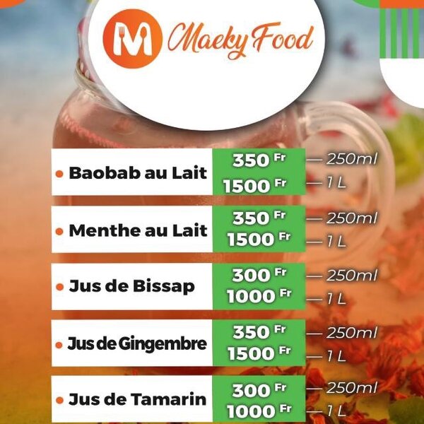 Jus de fruits naturels