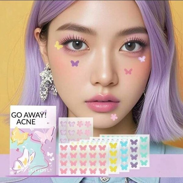 60Patch anti-acné papillon