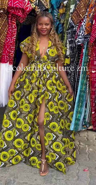 Women's  long dress with print