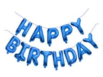 Happy Birthday Foil Balloons - Decorations Balloon Letter Foil Alphabet Birthday Banner