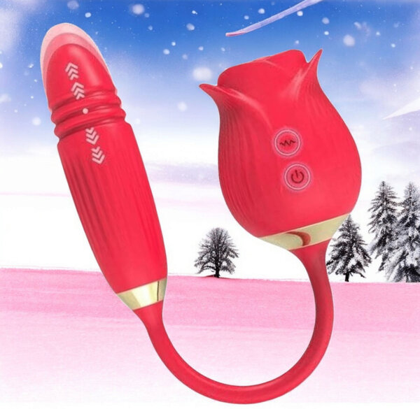 Vibromasseur Rose Double Action