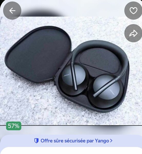 Casque Bluetooth avec étui