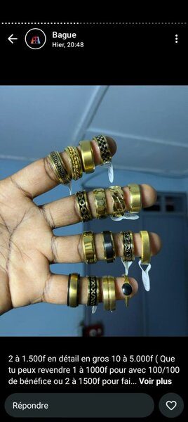 Bagues en acier inoxydable