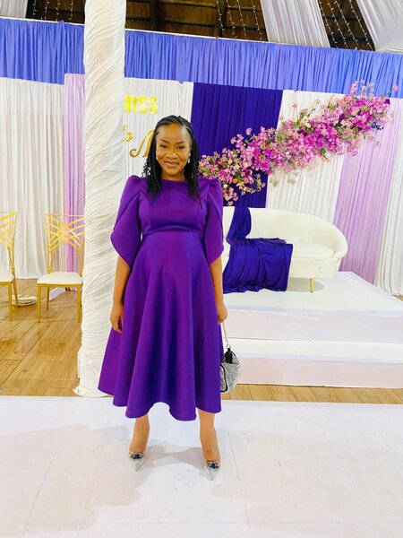 Beautiful Purple Pre loved dress