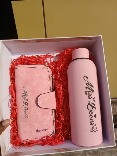 Customized bottle and purse