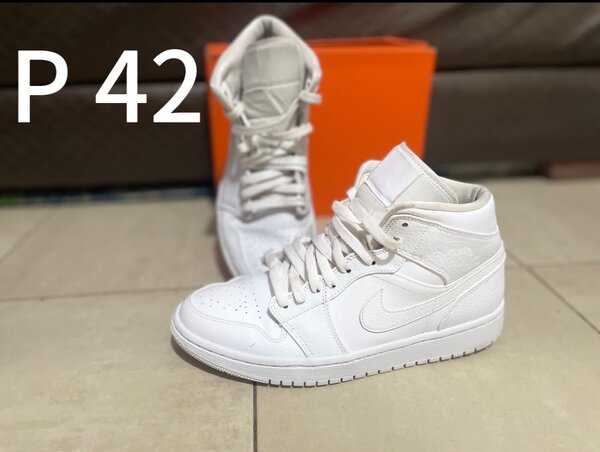 Baskets Montantes Blanches Homme