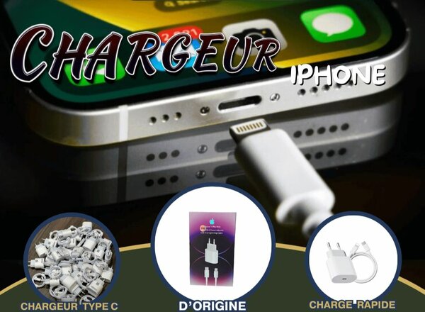 Chargeur original iphone fast charge