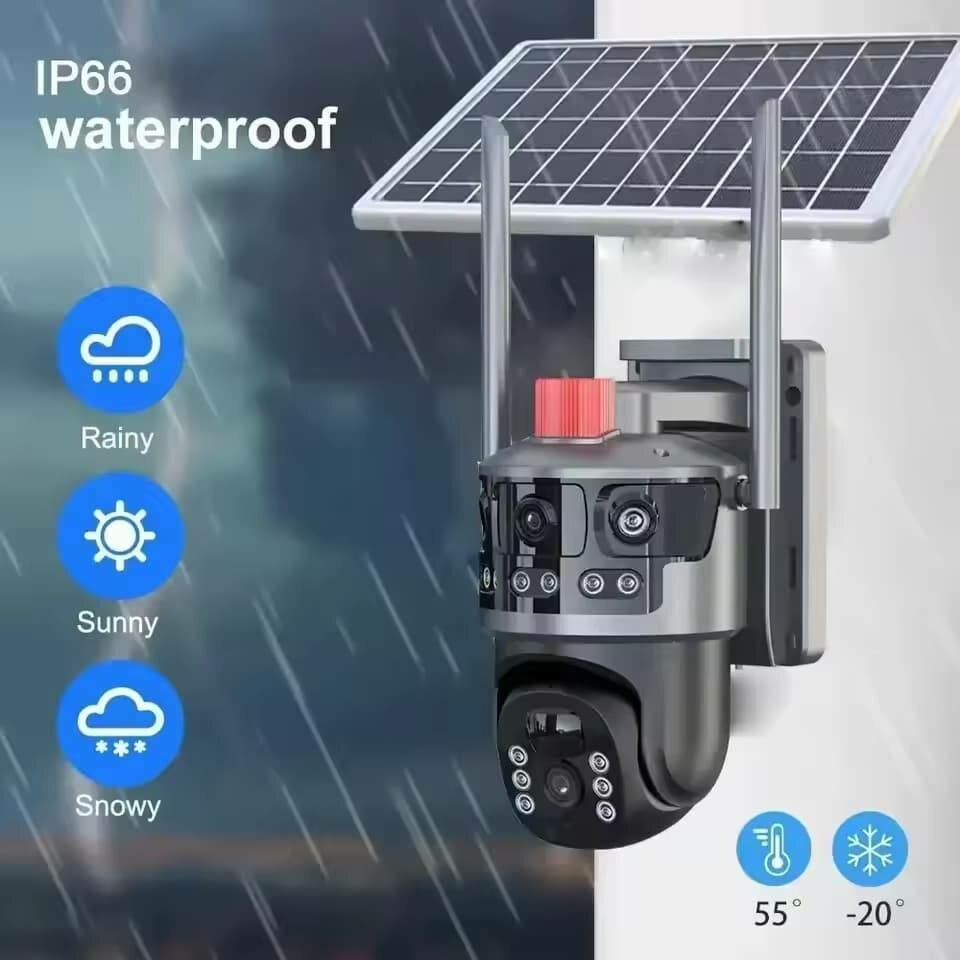 Caméra de sécurité solaire IP66