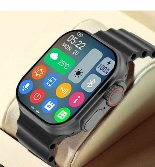 Montre intelligente tactile noire